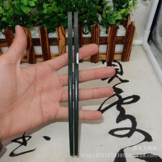 新疆和田玉青玉筷子礼品家居摆件成双成对不分离手工打磨玉石筷子