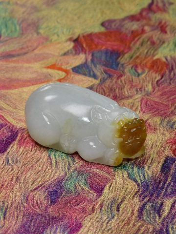 戴上这块和田玉貔貅吊坠真的好运连连✨