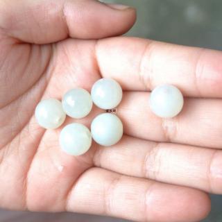 河南南阳雪玉阁玉器 和田玉白玉散珠4*4mm 多种种类大小和田玉散珠批